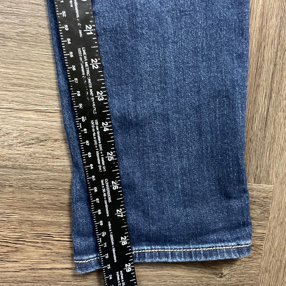 KUT from the Kloth Distressed Straight Boyfriend Jeans Women 4 Medium Wash Blue - Picture 9 of 10